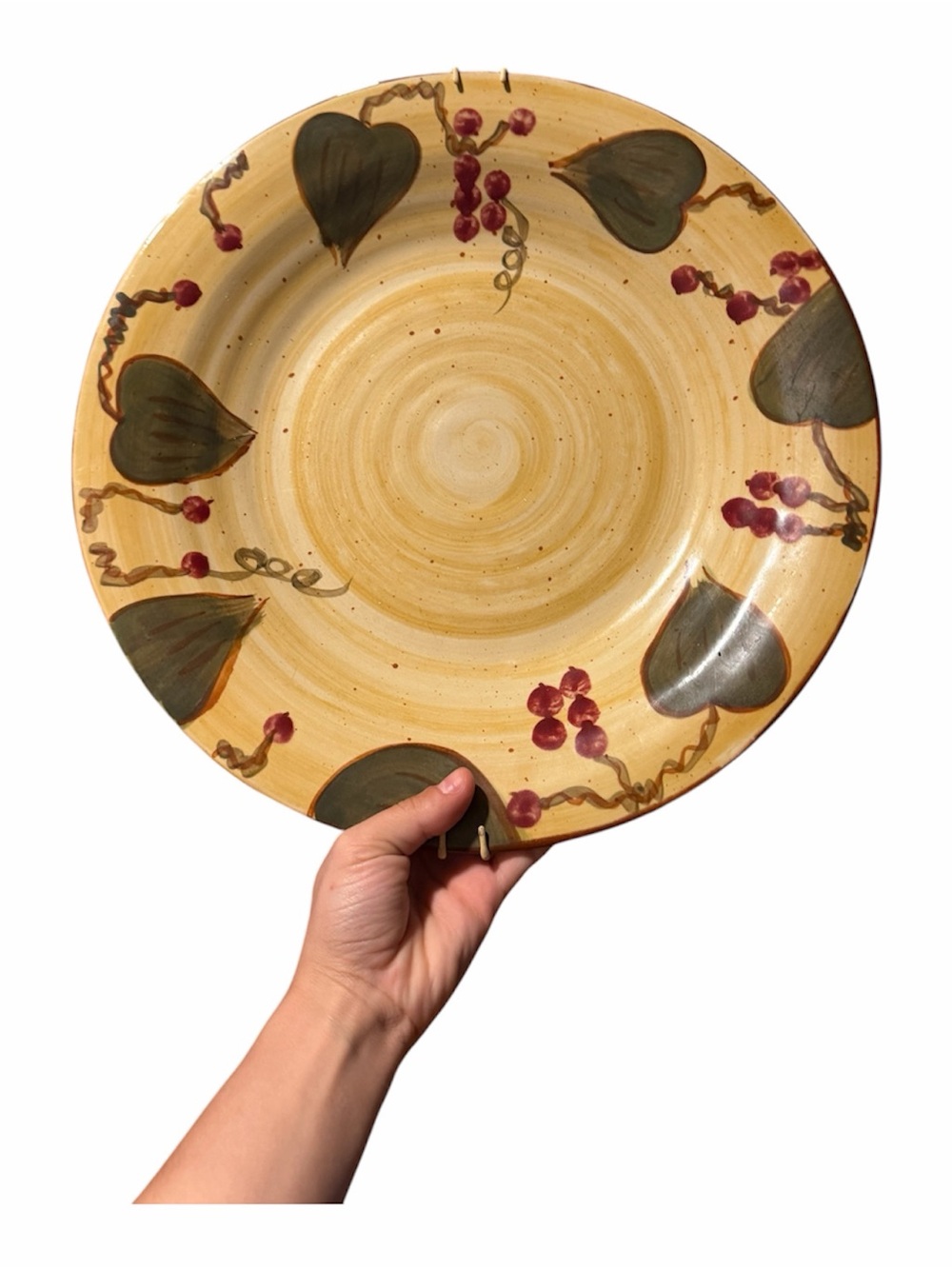 La Dolce Vita Dinner Plate by J A Designs - Provence Collection WITH WALL HANGER